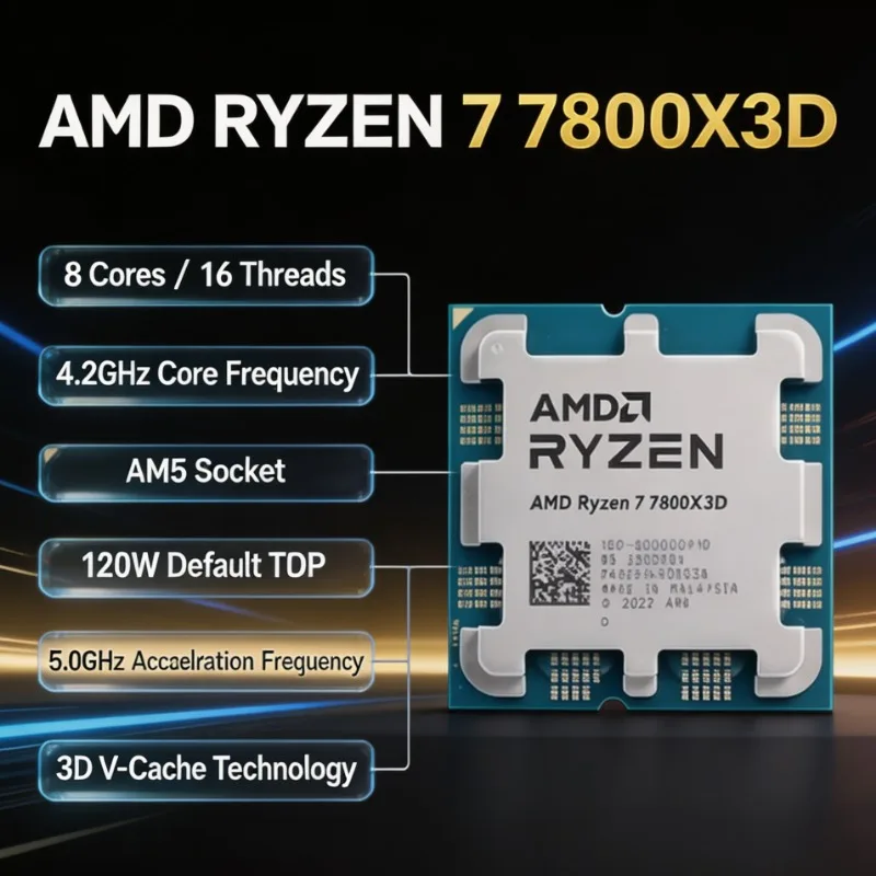AMD Ryzen 7 7800X3D, processor - Amd Cpu Ryzen 7 recensione e prezzo